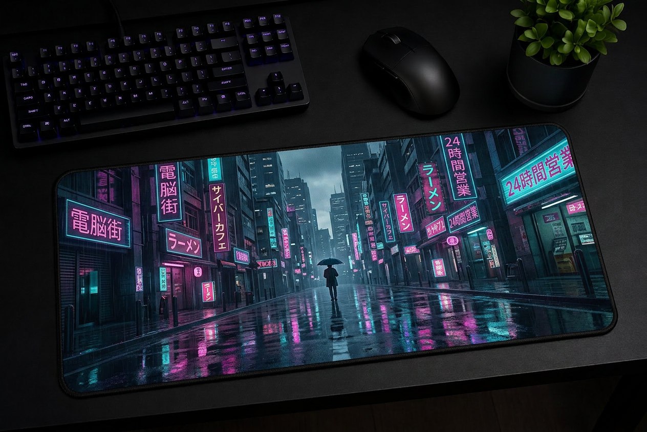 Custom mousepad designed with AI in the CursorCulture studio