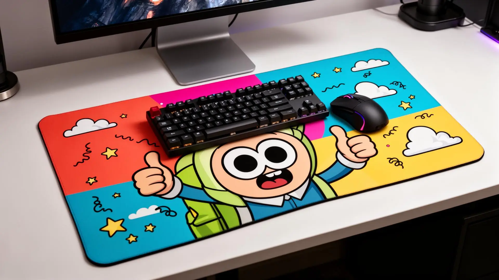 Cartoon anime deskmat