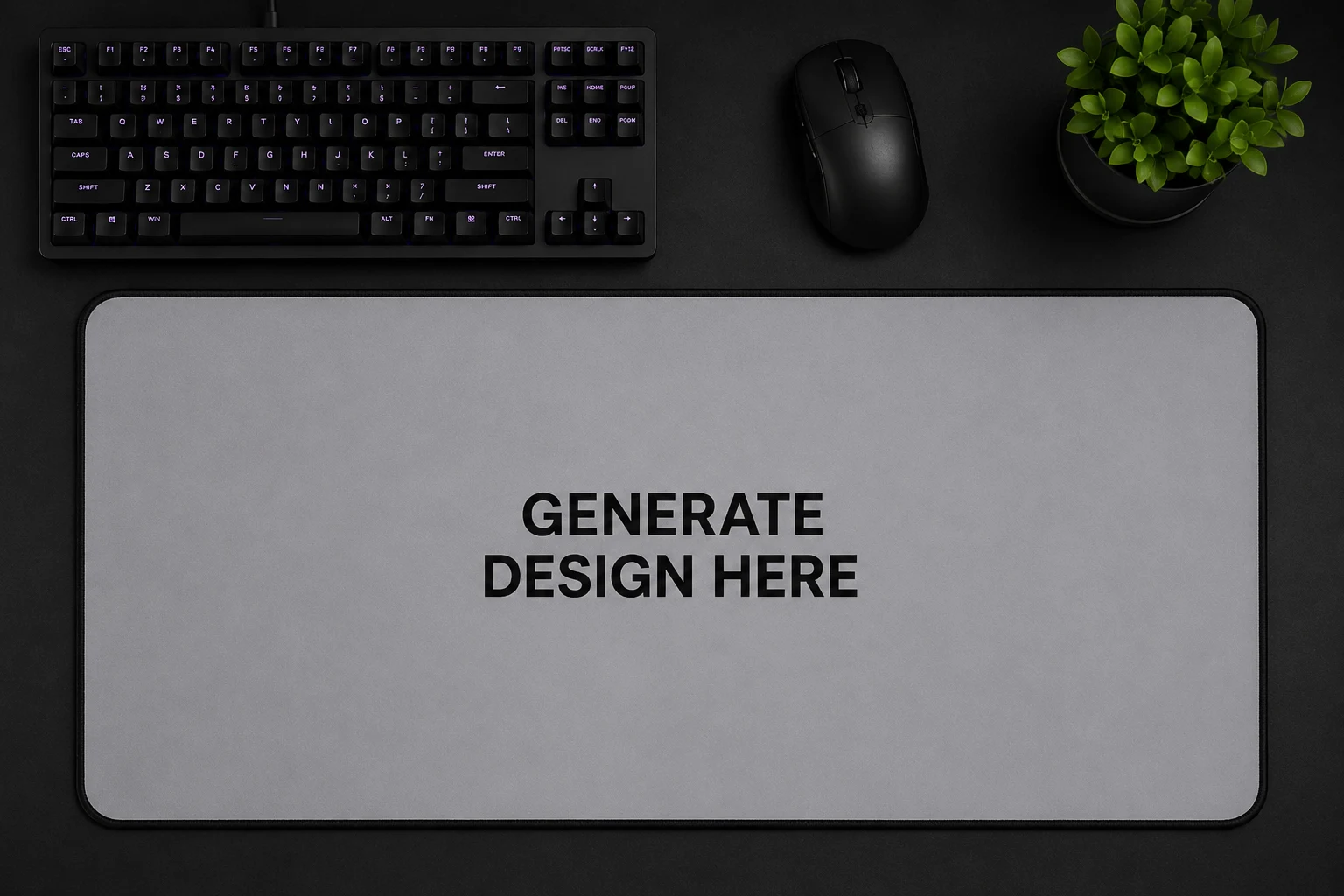 Blank deskmat ready for your design